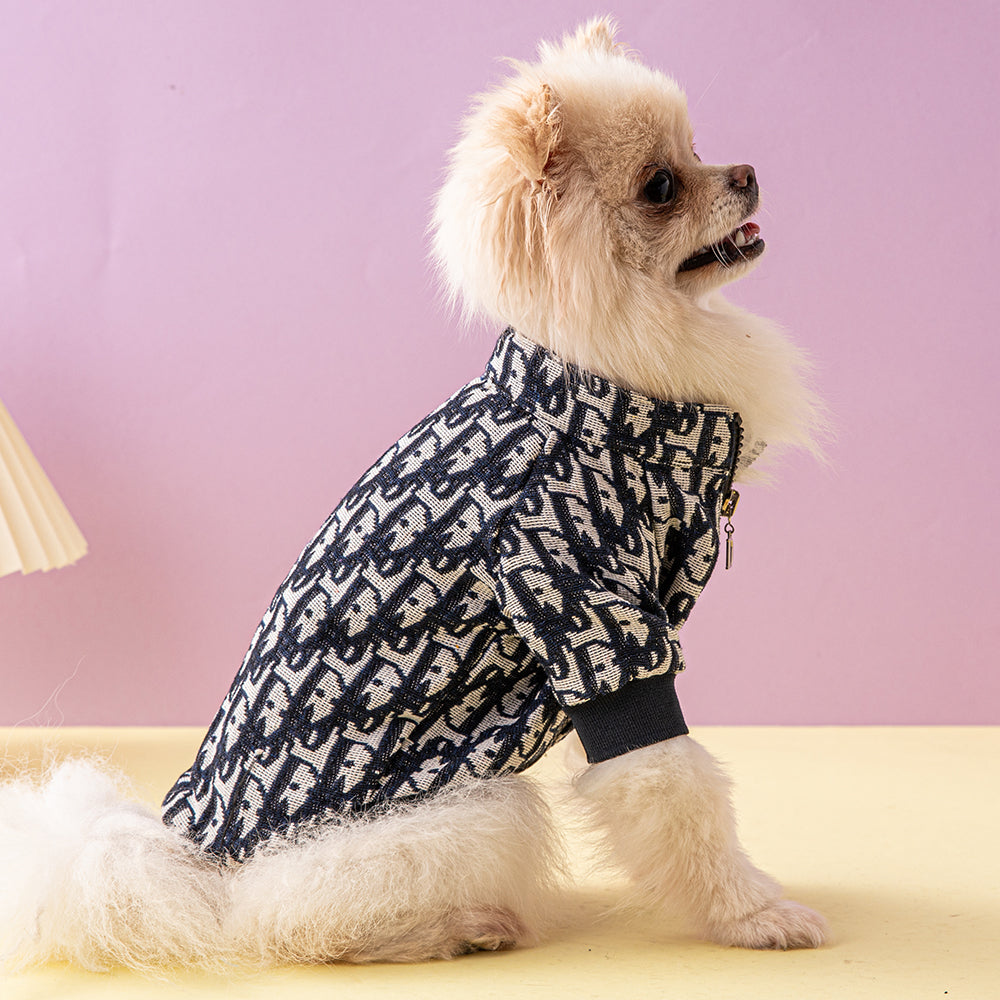 Small Dog Puppi Diore Zipper Sweater